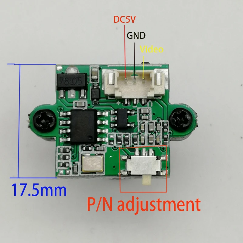 5 8G FPV передатчик камера CMOS 1000TVL 2 8 мм объектив видеокамера NTSC PAL регулируемая для