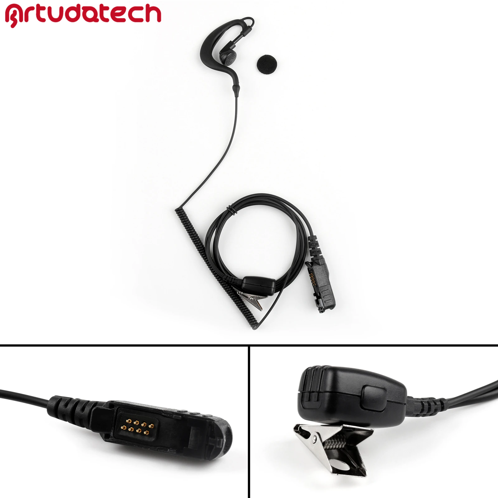 Гарнитура Artudatech G образной формы наушники с микрофоном PTT для Motorola XPR3300 XPR3500 XPR 3300