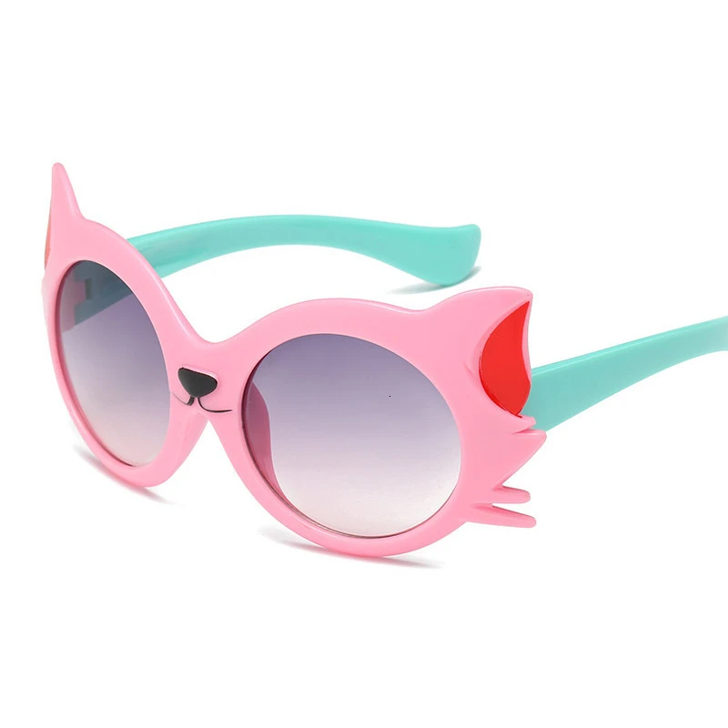 Милые детские кошки глаза солнцезащитные очки дети животных мультфильм ВС