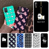 game undertale annoying dog bling cute phone case for samsung a10 a20 a30 a40 a50 a70 a80 a71 a91 a51 a6 a8 2018
