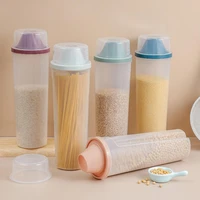 pp food storage box plastic clear container set with pour lids kitchen storage bottles jars dried grains tank