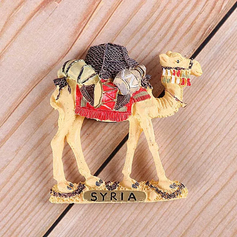 Camel Африканская дикая природа крокодил верблюжий бык креативный имитация магнитов на холодильник Кения Сирия Британия путешествия за границу в память - Цвет: Camel