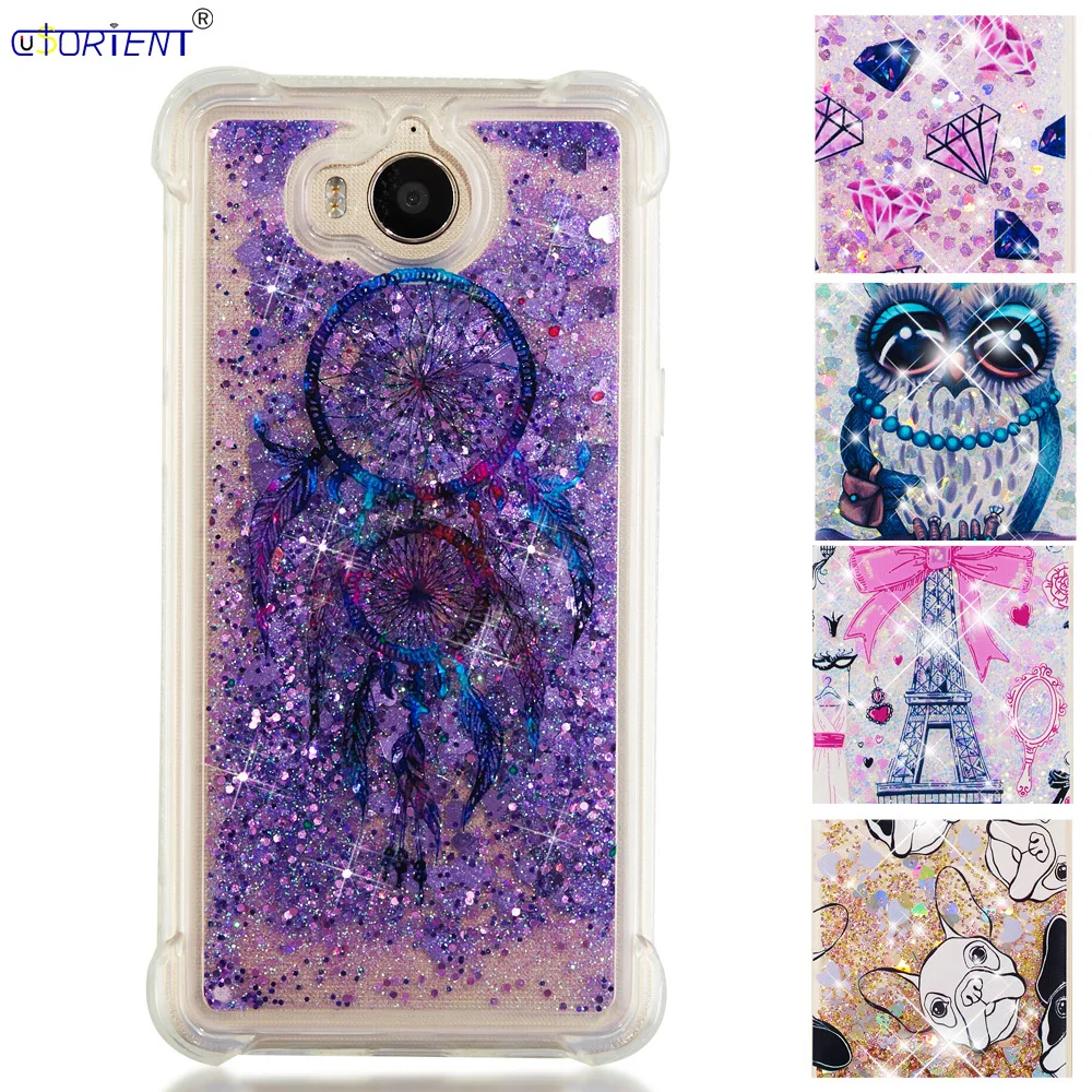 Для huawei Y5 Y6 Nova Young Bling с динамичными плавающими жидкими милый чехол MYA-U29 MYA-L22 MYA-L41 L11 Мягкий силиконовый чехол-бампер