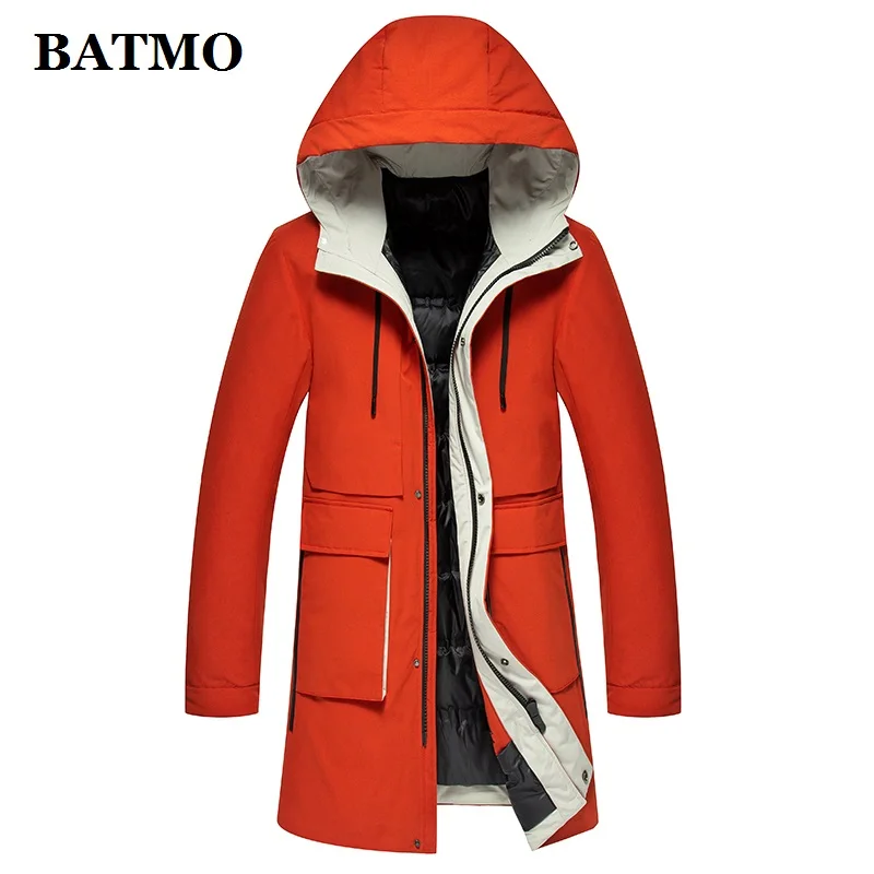 

BATMO 90% white duck down hooded jackets men,men's winter down jackets,thicked warm coat,plus-size M-XXXL 9001
