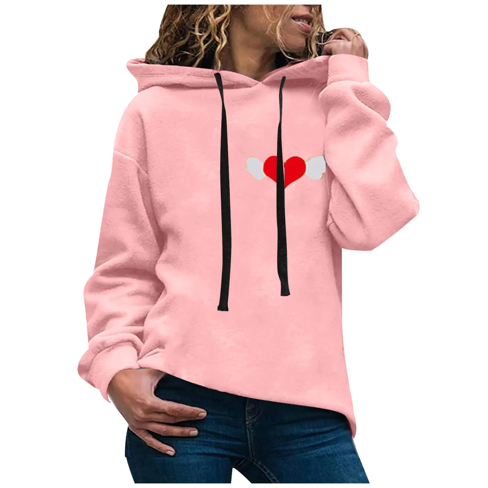 Женская толстовка с капюшоном Повседневная в стиле Харадзюку длинным рукавом