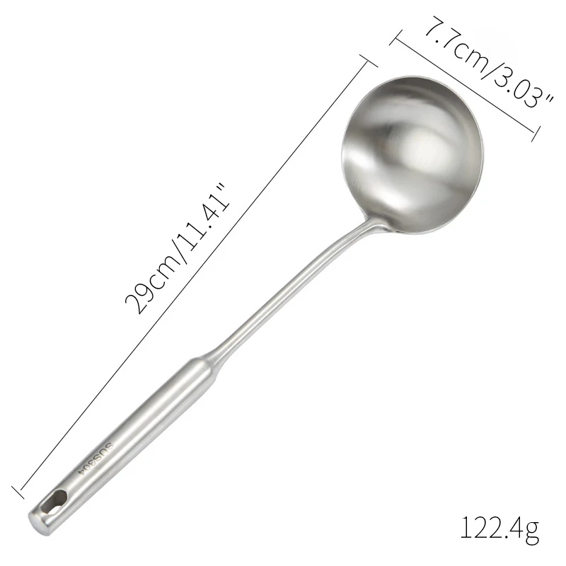 11 4 &quotкухонная утварь из нержавеющей стали горячий горшок столовая ложка длинная