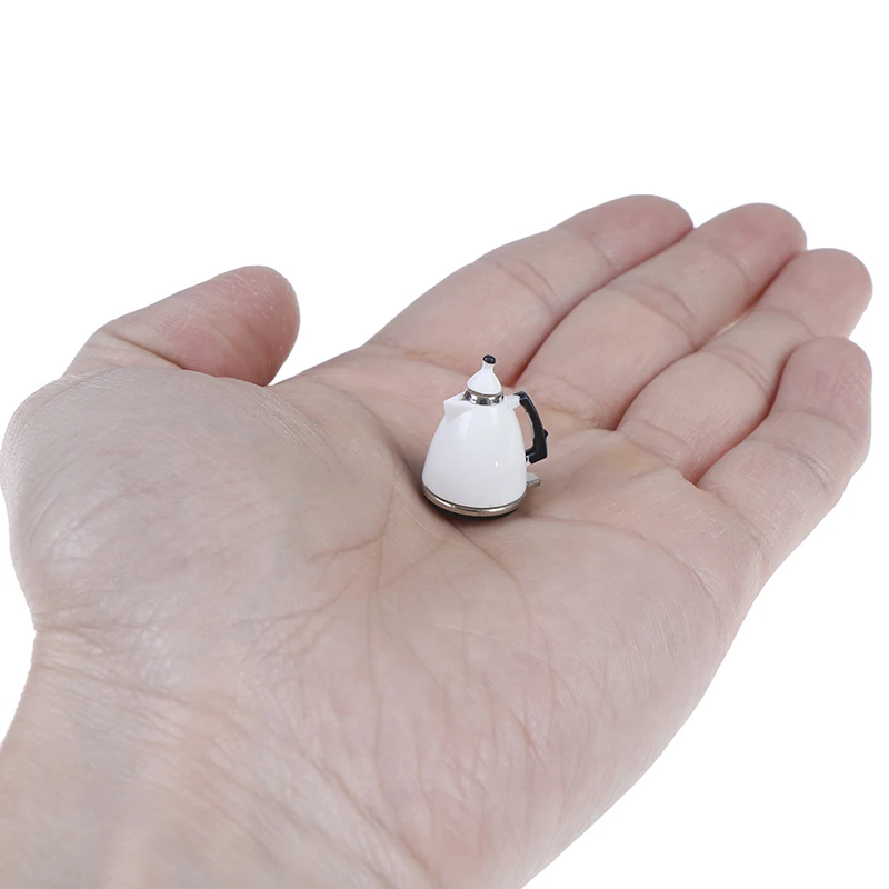 

1/12 Dollhouse Miniature Accessories Kettle Simulation Furniture Tea Pot Kitchen Model Furniture Toys For Doll House Decoration
