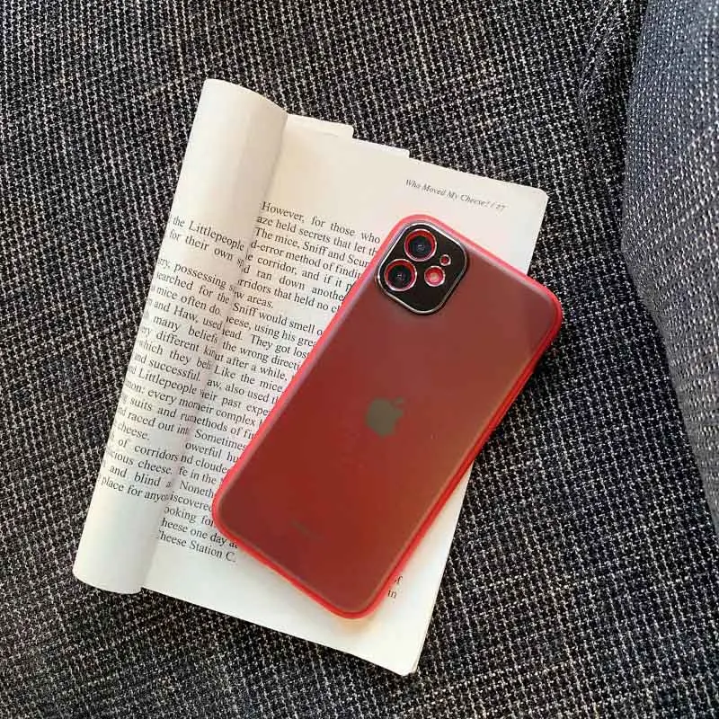 Красный GlamPhone чехол сплошной цвет границы чехол для телефона для iPhone11Pro/Max X XS Max XR Мягкий силиконовый чехол для iPhone11 7 8 6 6s Plus чехол - Цвет: Красный