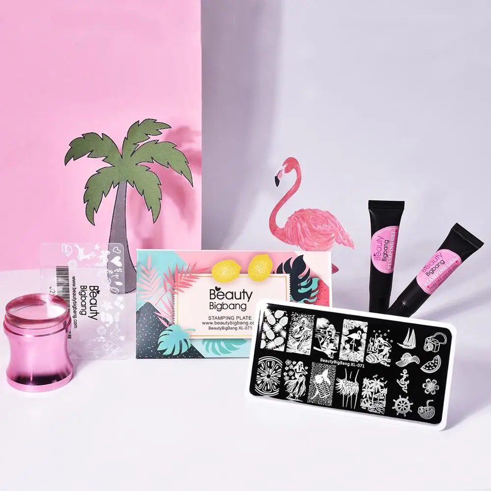 BEAUTYBIGBANG 6*12 см пластины для штамповки ногтей прямоугольный шаблон квадратный геометрический сшивание свитер цветочный узор XL042