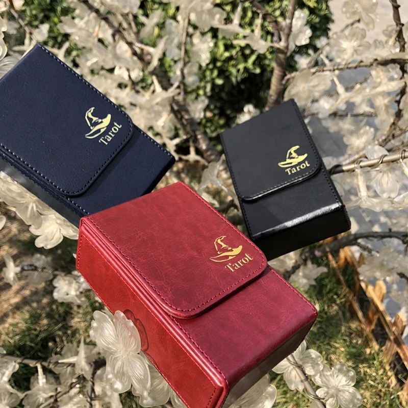 Портативный футляр для хранения карт Tarot Двойная кожаная коллекция настольная