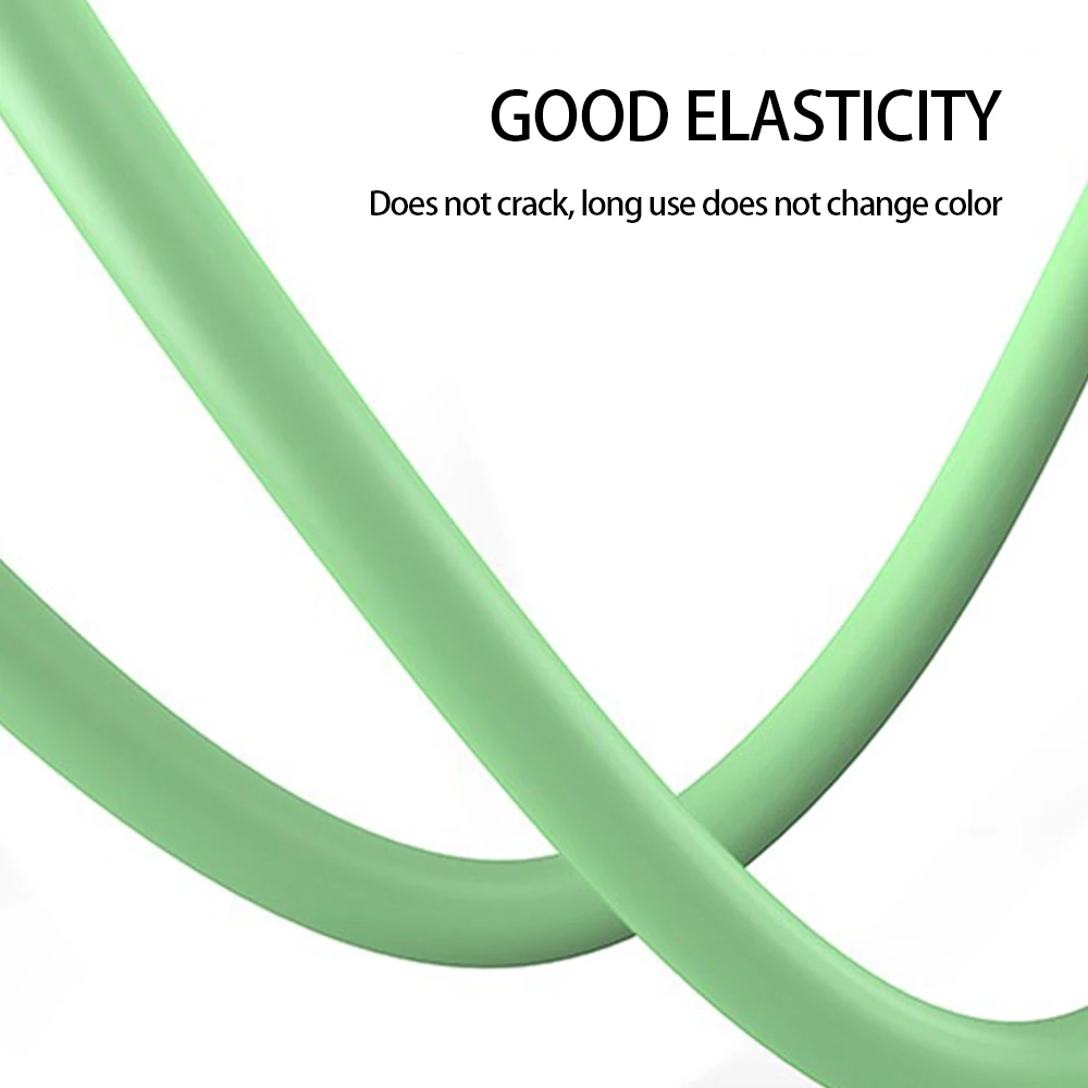 

2PCS Fast Charging USB Cable SetLiquid Silicone Data Cable Phone USB Charging Cord For iphone11/12Pro/mini/Xs/Max/XR/SE2/8/plus