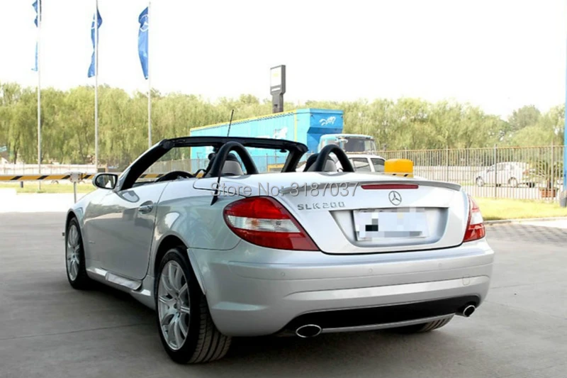 Для Benz R171 SLK КЛАСС трансформер 2 двери 2006-2011 автомобиль ABS пластик задний спойлер на крыло, крышу багажник губы крышка багажника автомобиля Стайлинг