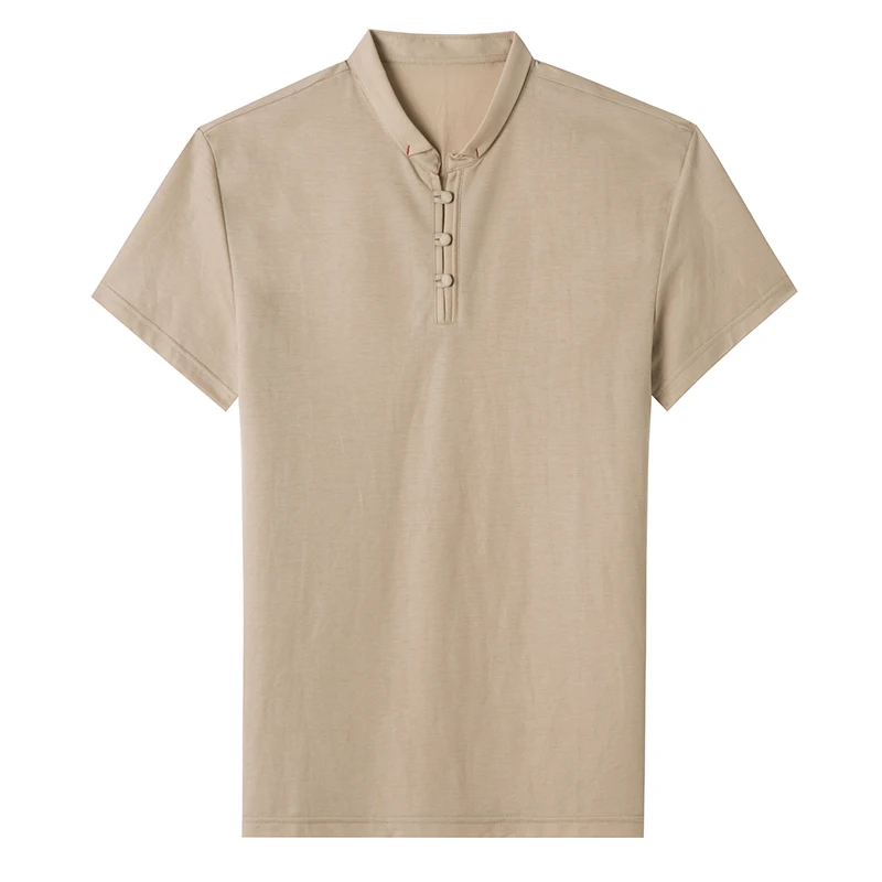 

Liseaven New Summer Men's T Shirt 2021 Fashion Solid T Shirt Mens Short Sleeve Casual Top Tees