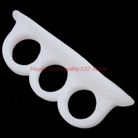 new 1pair 3 hole litle toe spreader foot care tool toe separator thumb valgus protector bunion adjuster bunionette pads