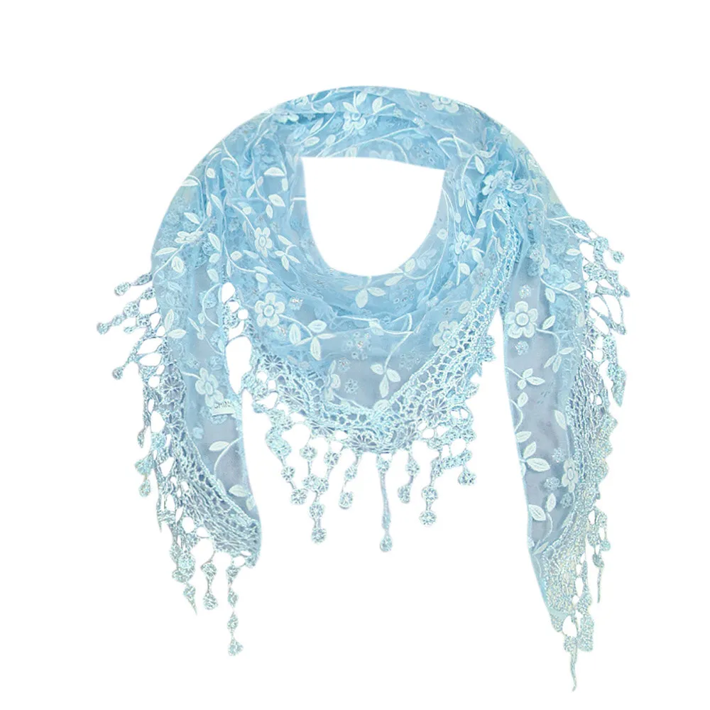 

tassel Scarf Women Lace Tassel Rose Floral Hollow Scarves Shawl Lady Wraps Nylon High quality scarf women