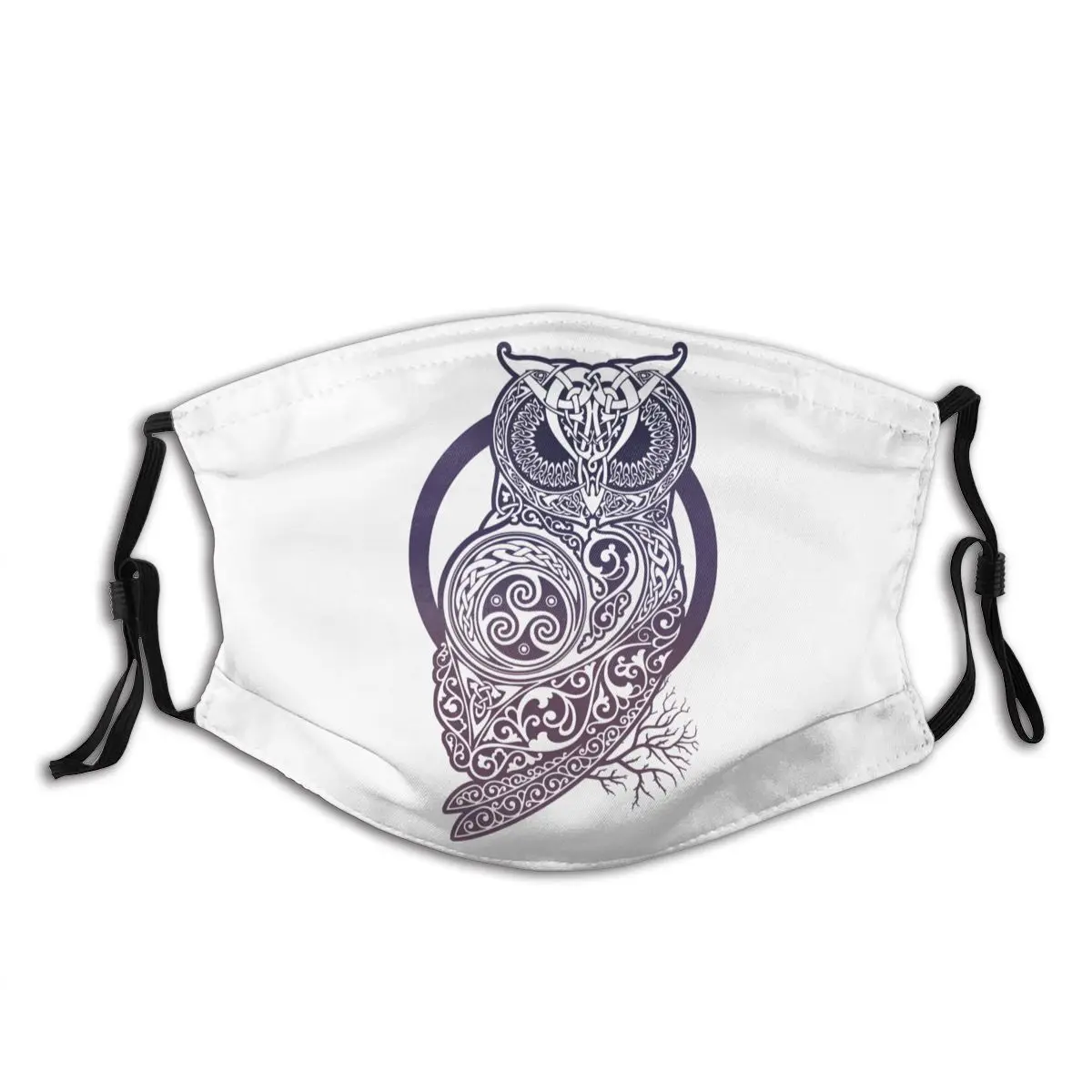 Кельтская Сова викинга Valhalla Odin взрослая многоразовая маска для лица с фильтром