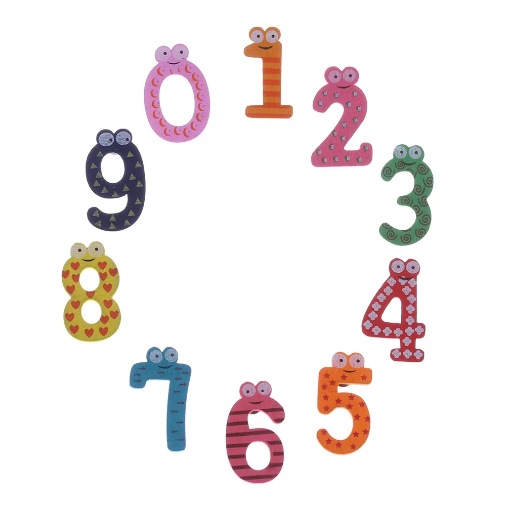 10 шт./компл. Монтессори детский холодильник с номером магнитная фигура на