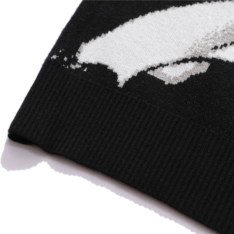 

Mens Hip Hop Streetwear Harajuku Sweater Vintage Retro Japanese Style Anime Girl Knitted Sweater 2020 Autumn Cotton Pullover