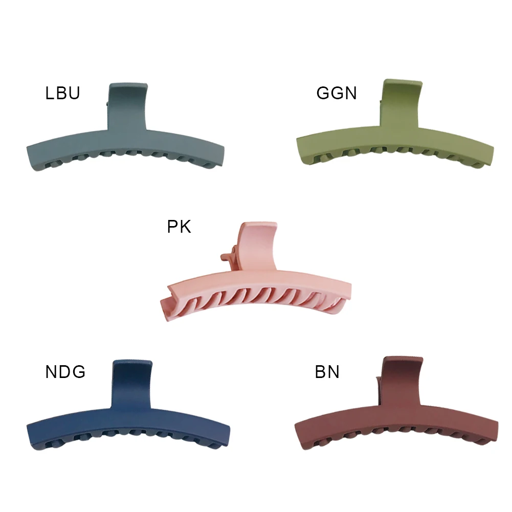 

Simple style hair accessories matte surface curved clip all-match hair ponytail clip girl hair clip