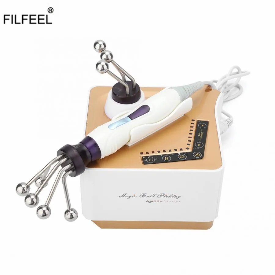 Массажер для лица с волшебными шариками аппарат лифтинга и подтяжки инструмент