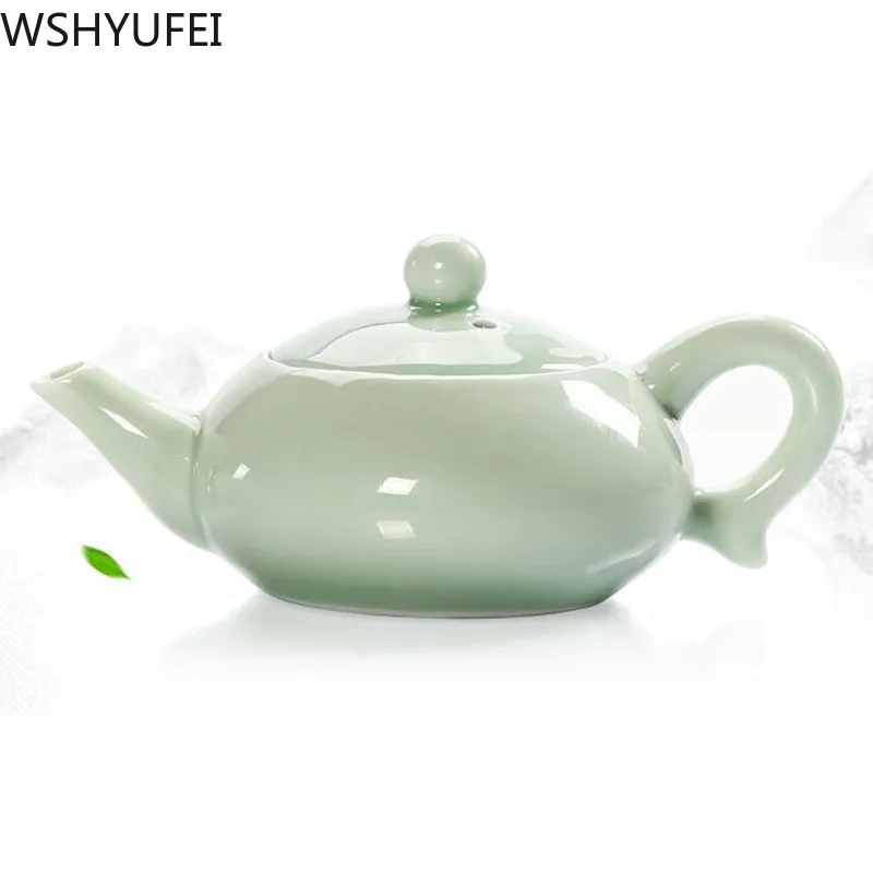 Керамический чайный сервиз Longquan celadon с рыбой чайник керамическая чаша китайский