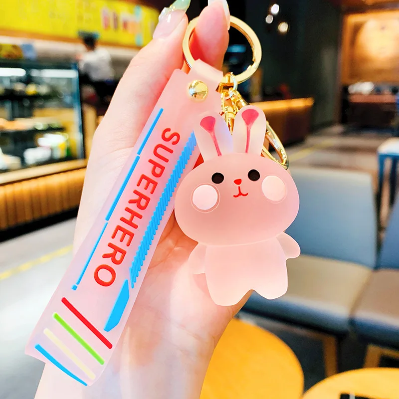 Lovers Keychain Cartoon Frog Animal Keychain Cartoon Anime Keychain Accessories Ladies Friends Mobile Phone Car Gift Keychain