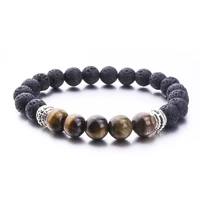 8mm lava stone kallaite beads bracelet diy aromatherapy essential oil diffuser bracelet