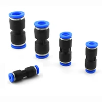 46810121416mm pu pneumatic pipe push fit straight quick connector fittings adapter air tube fitting jointer