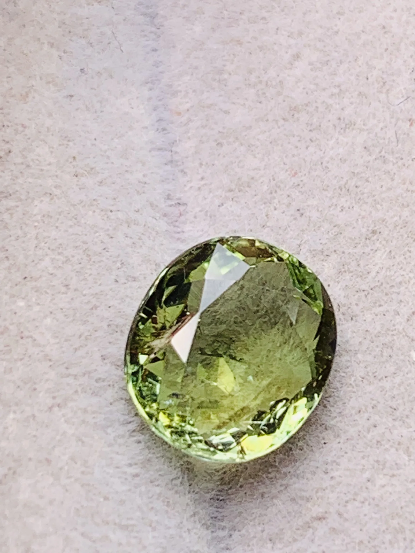 Pure natural green tourmaline loose stone inlaid with rings pendant necklace bright Oval Square Thai cut accessories gem jewelry