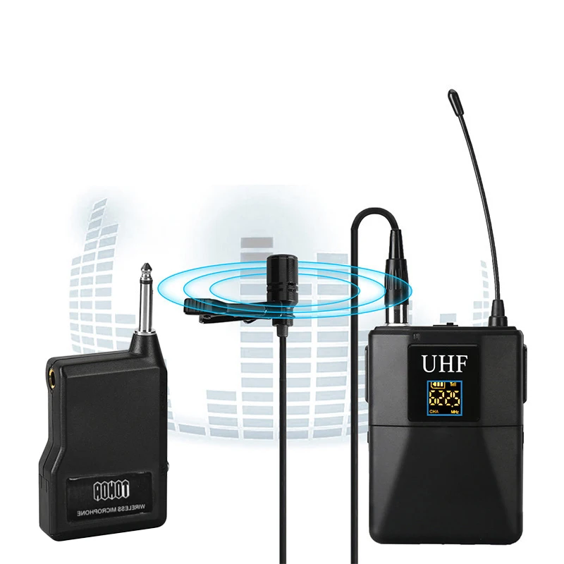 UHF микрофон профессиональный беспроводной система приемник + передатчик для