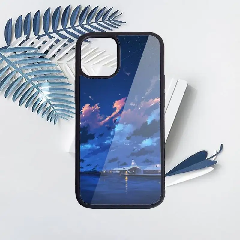 

Anime Scenery Phone Case for iPhone 11 12 pro XS MAX 8 7 6 6S Plus X 5S SE 2020 XR Hard PC