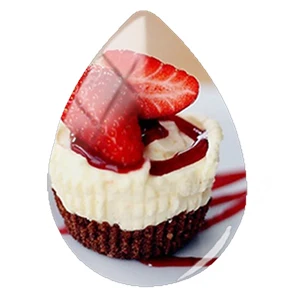 TAFREE Cake Pattern Jewelry Dessert Paintings Tear Drop Cabochon Handmade Glass Cabochons Gifts Women s/lot | Украшения и