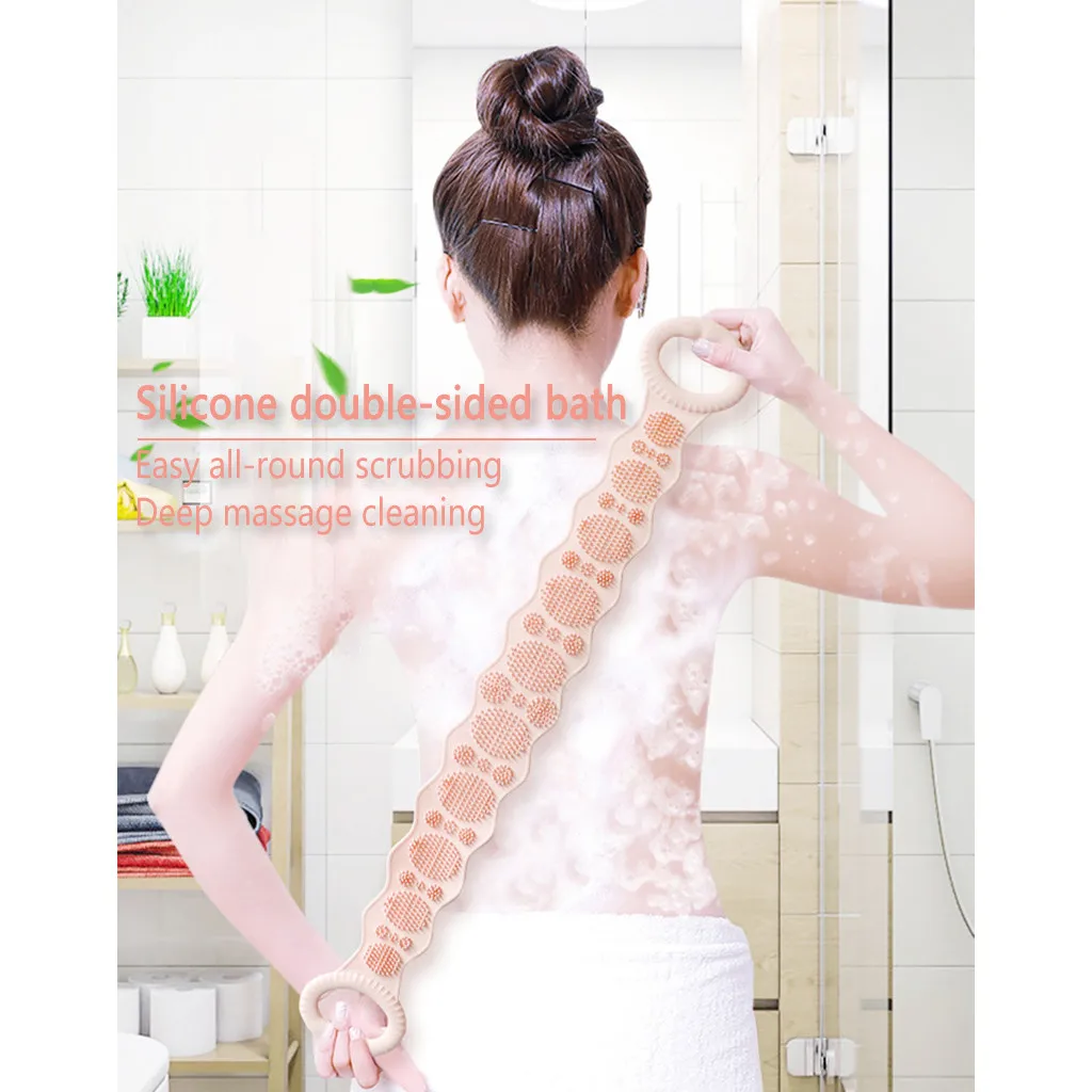 70 см мягкие отшелушивающие подушечки для душа скруббер спины мужчин и женщин