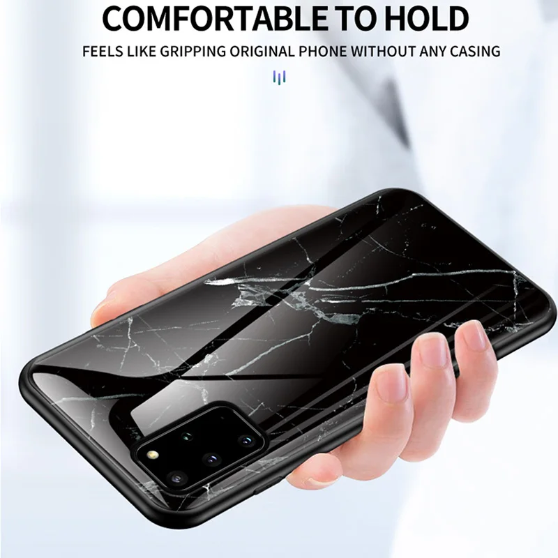 Чехол для телефона Samsung Galaxy S20 Ultra Plus чехол A51 A71 A50 A50s A30s A70 мраморный из закаленного
