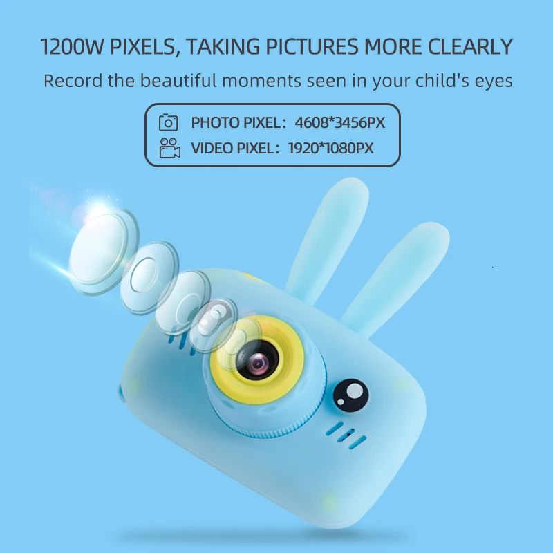

Children Photo Camera Full HD 1080P Portable Digital Video Camera 2 Inch LCD Screen Display Children Learning Study Toy For Kid