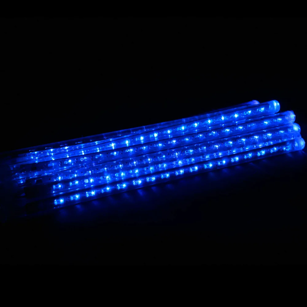 6 цветов 50 см Метеоритный дождь Дождь 8 трубок водонепроницаемые яркие уличные светодиодные лампы рождественские праздничные украшения лампа ЕС/США штекер