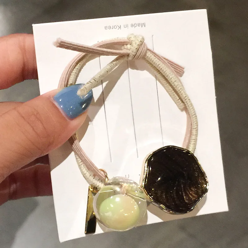 Элегантное кольцо для волос в форме капли красочная прозрачная Желейная