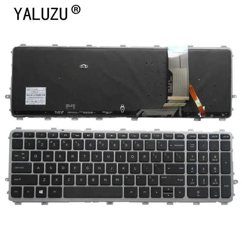 Новая английская клавиатура YALUZU с подсветкой для HP ENVY 17t j000 15 j000ea j003la 6037B0082701 720244 161