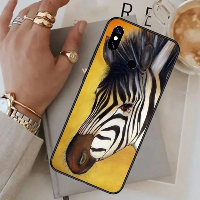 

Zebra black and white stripe Phone Case For Xiaomi Redmi 7 8 9t a3Pro 9se k20 mi8 max3 lite 9 note 9s 10 pro