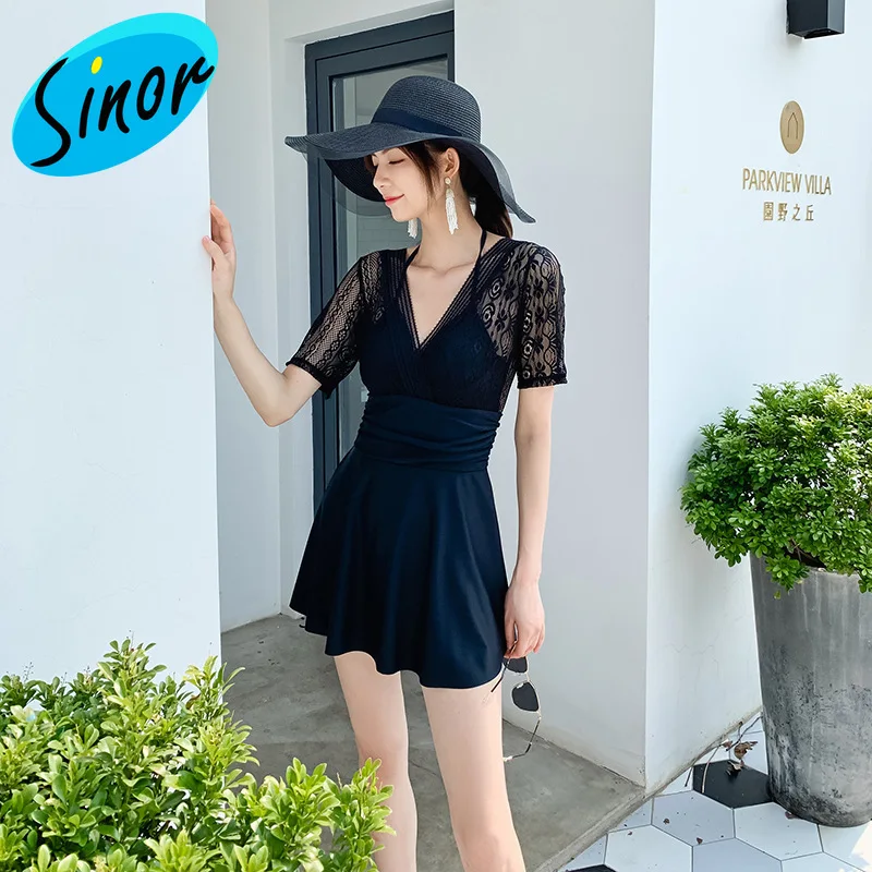 Купальник женский новый корейский цельный купальник для похудения