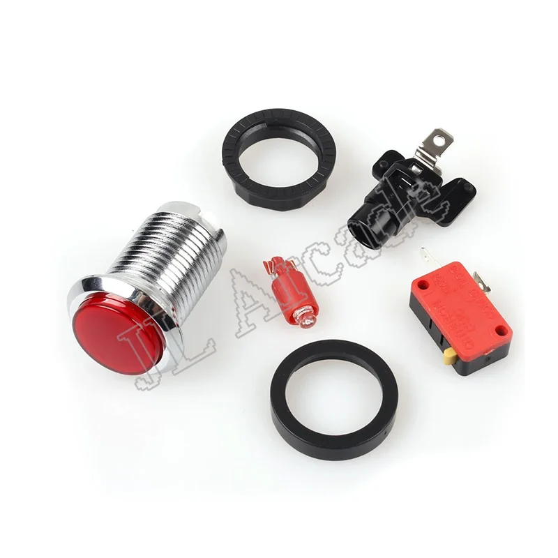 2 игрока Аркады Управление джойстики светодиодный подсветка кнопок