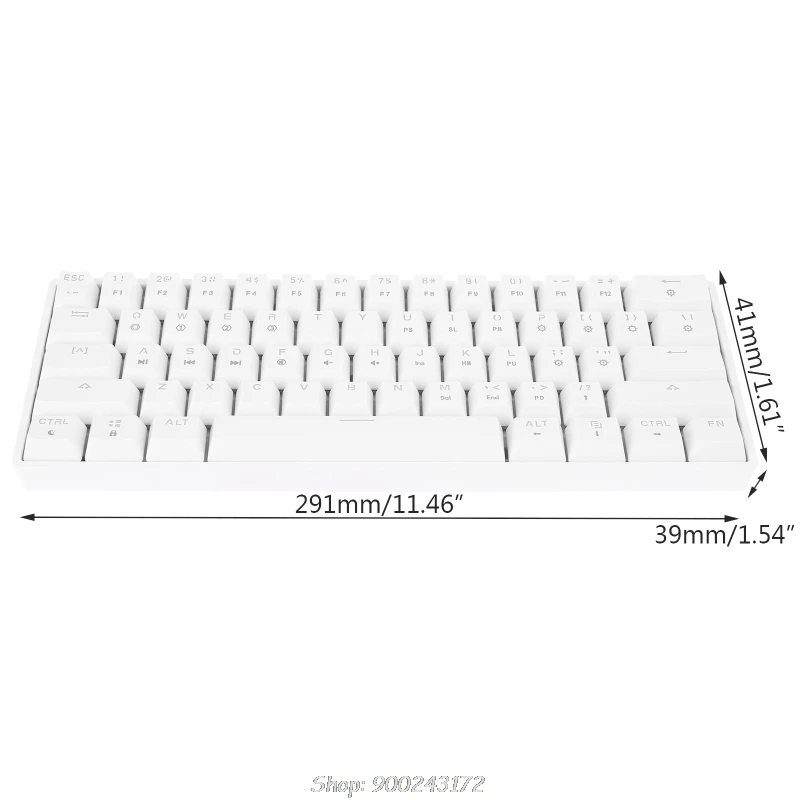 

SK61 Portable 60% Mechanical Keyboard Gateron optical Switches Backlit Hot swap N04 20 Dropship