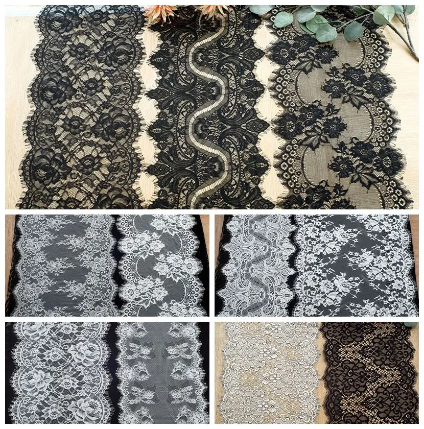 

2 шт. = 6 метров, доступны разные цвета, кружевная отделка для ресниц, французское кружево, высокое качество 2021