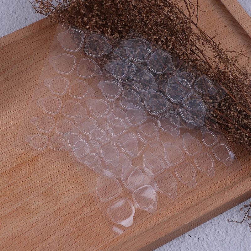 24 шт/лист Двухсторонняя клейкая лента прозрачная Инструменты Нейл-арт для