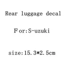 1 шт. Su-zuki ABS Автомобильная буква Задняя эмблема значок наклейка автостайлинг автомобильные аксессуары