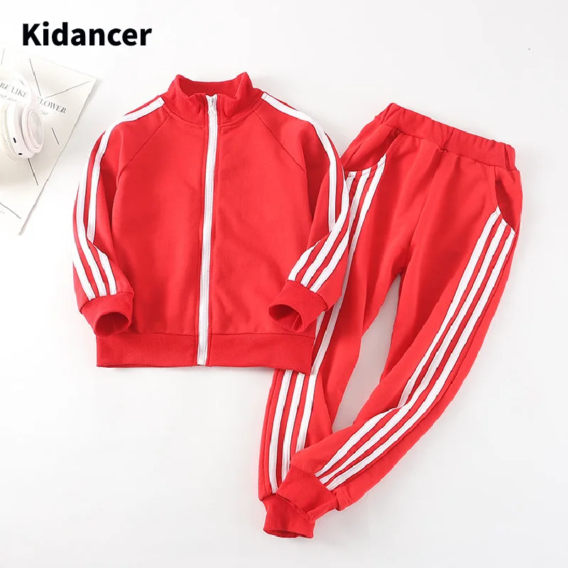 Детский комплект одежды из 2 предметов для мальчиков и девочек весенне-осенняя