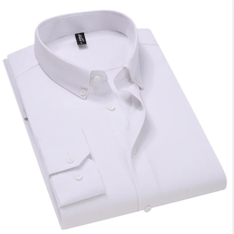 

Men Long Sleeve Business White Korean Fashion Shirt Blusas Blouse Camisa Masculina Chemise Longue Bluzki Camisa Social Slim Fit