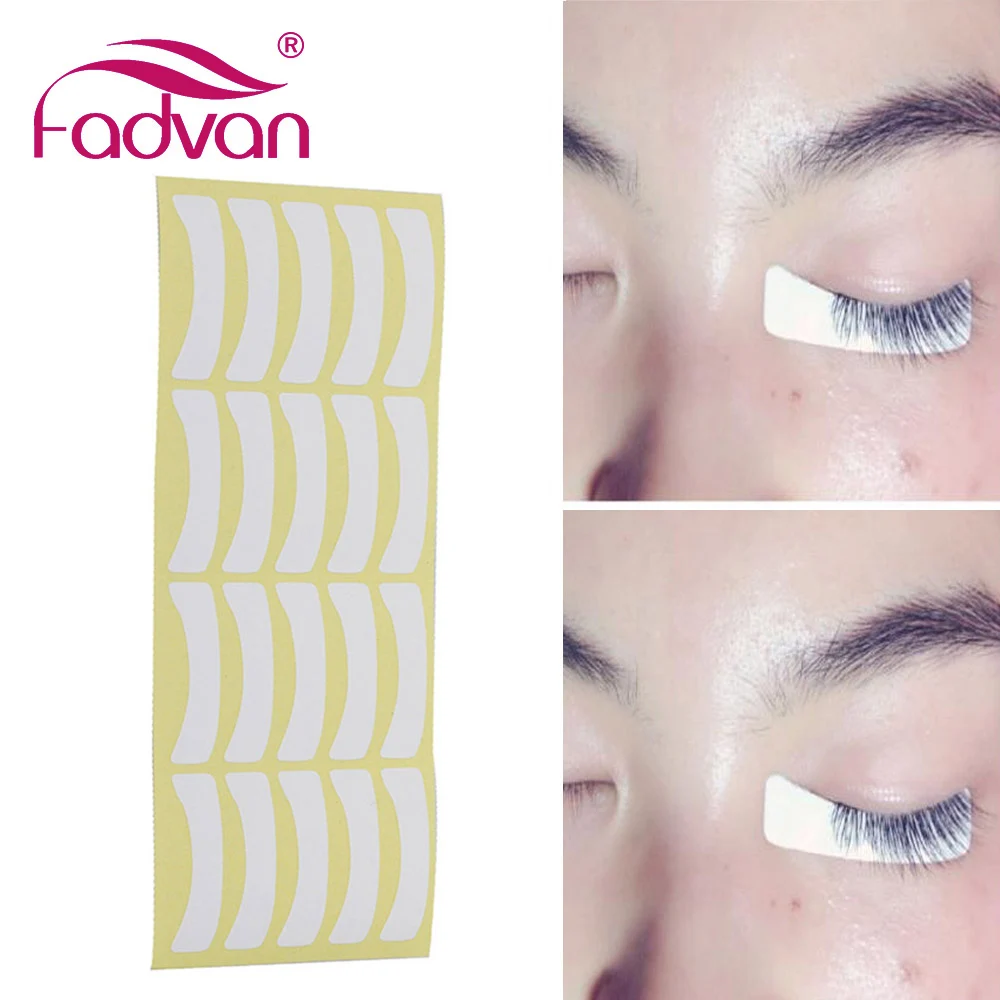 Fadvan 100 шт./пакет одноразовые патчи для наращивания ресниц бумажные глаза под