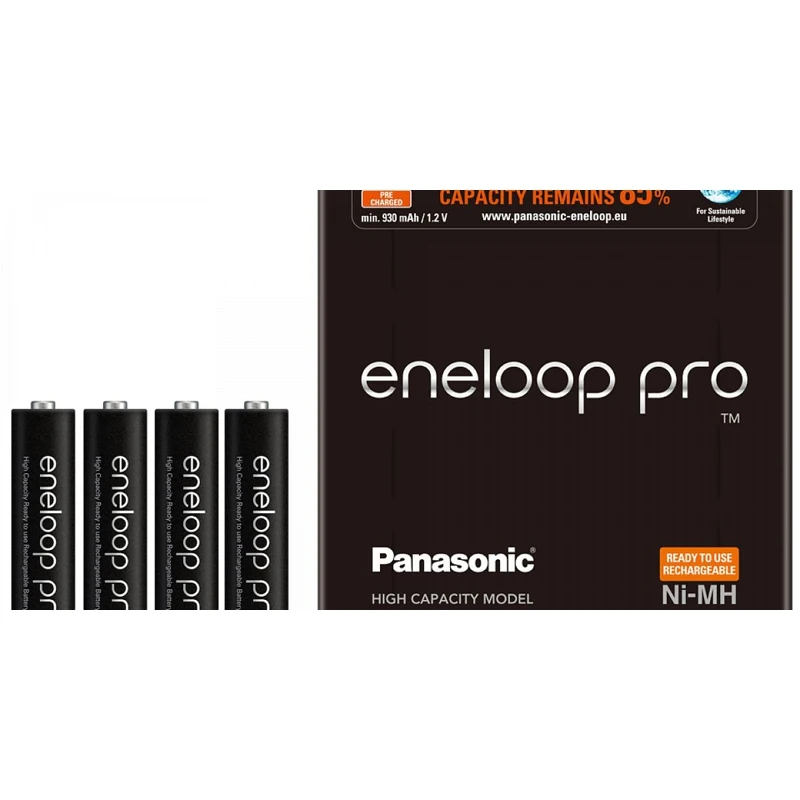 Аккумуляторы Panasonic eneloop pro (AAA) BK 4HCDE/4LE 1299 мАч Ni MH 4 шт|Перезаряжаемые батареи| |