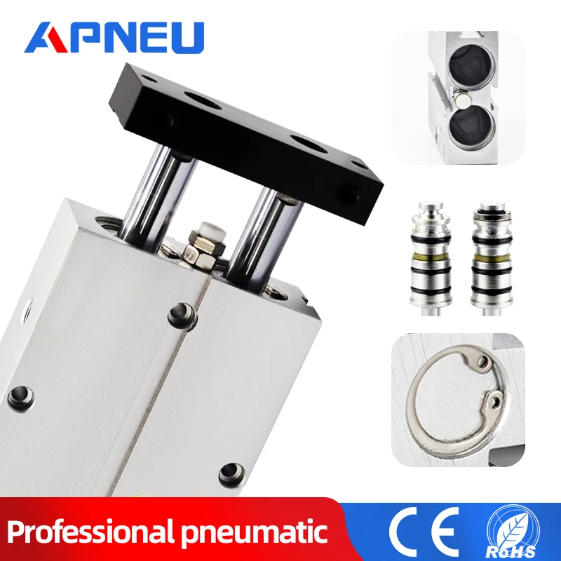 

Пневматический цилиндр типа TN из алюминиевого сплава, 10 мм, отверстие 10/15/20/25/30/35/40/45/50/60/70/75/80/90/100/125/150 мм воздушный цилиндр